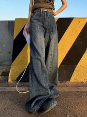 hnewly - Vintage Distressed Boyfriend Jeans hnewly