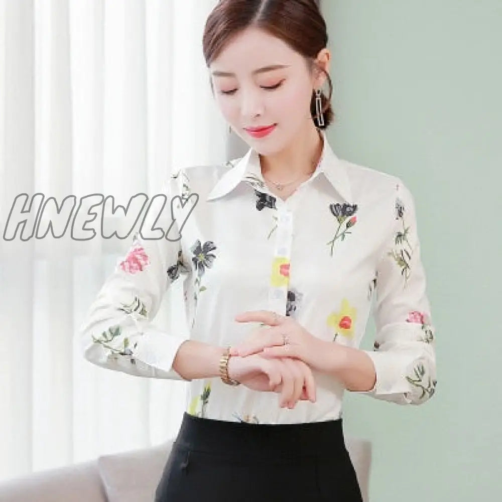 5Xl Patchwork Long Sleeve Shirts Women Blouse Autumn Lapel Office Ladies Button Casual Shirt Plus