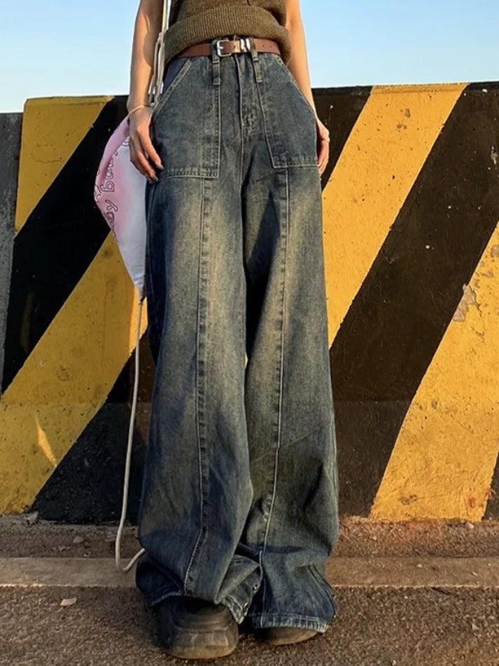 hnewly - Vintage Distressed Boyfriend Jeans hnewly