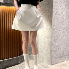 Hnewly Vintage Preppy Style Striped Pleated Skirt Women Y2K Slim Sexy High Waist Korean Style Kawaii Mini Skirts for Girls