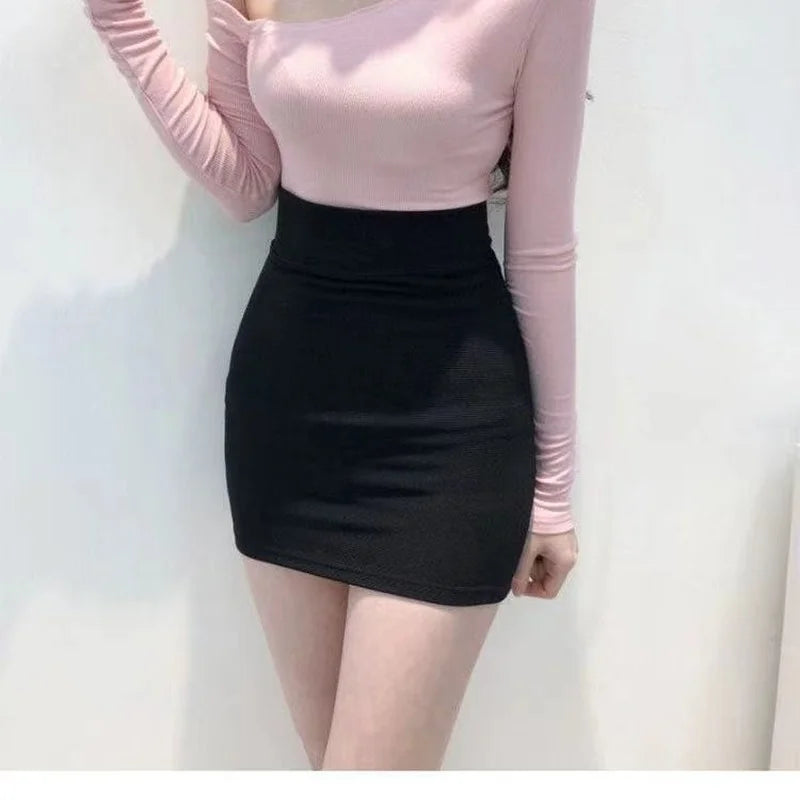 Hnewly Skirts Women Tight Sexy Office Wear Elasticity Hip Wrap Chic and Elegant Woman Skirt Korean Style Fashion High Waist Summer