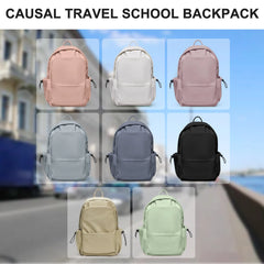 Hnewly BACK TO SCHOOL Lightweight Spine Care Backpack for Middle and High School Students， Backpacks for Teen Girls Preppy Casual Middle School Bag.