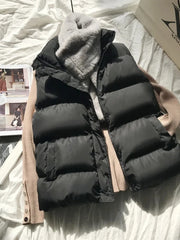 Hnewly warm winter outfits Women Winter Warm Cotton Padded Puffer Vests Sleeveless Parkas Jacket