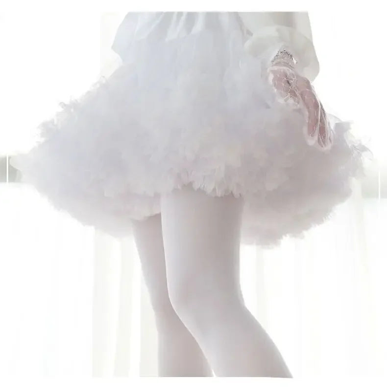 Hnewly DRESS TO IMPRESS Sweet Girls Lolita Jsk Dress Women Vintage Y2k Bow Ruffle Flyling Sleeve Party Princess Dresses Japanese Fairy Ballet Mini Dress