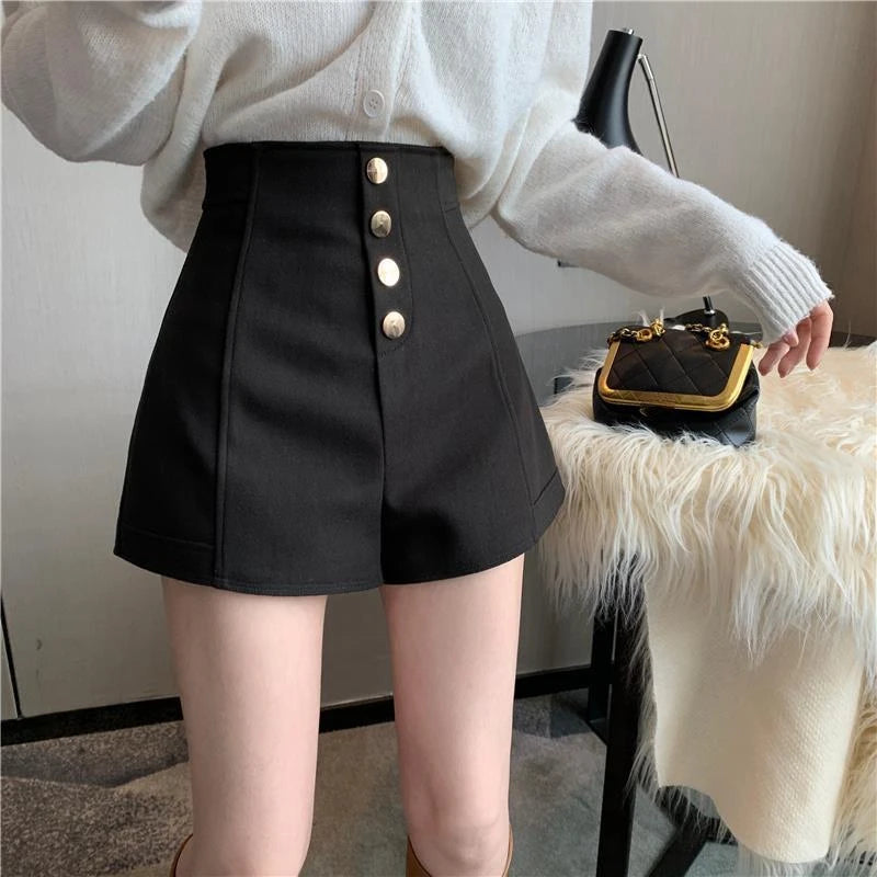 Hnewly Wide Black Short Pants for Woman To Wear White High Waist Women's Shorts Summer Cheap Hot Streetwear Aesthetic Normal XL Nylon