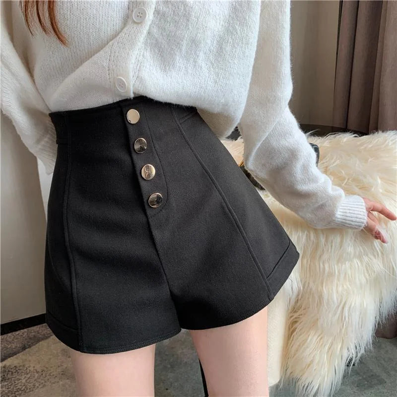 Hnewly Wide Black Short Pants for Woman To Wear White High Waist Women's Shorts Summer Cheap Hot Streetwear Aesthetic Normal XL Nylon