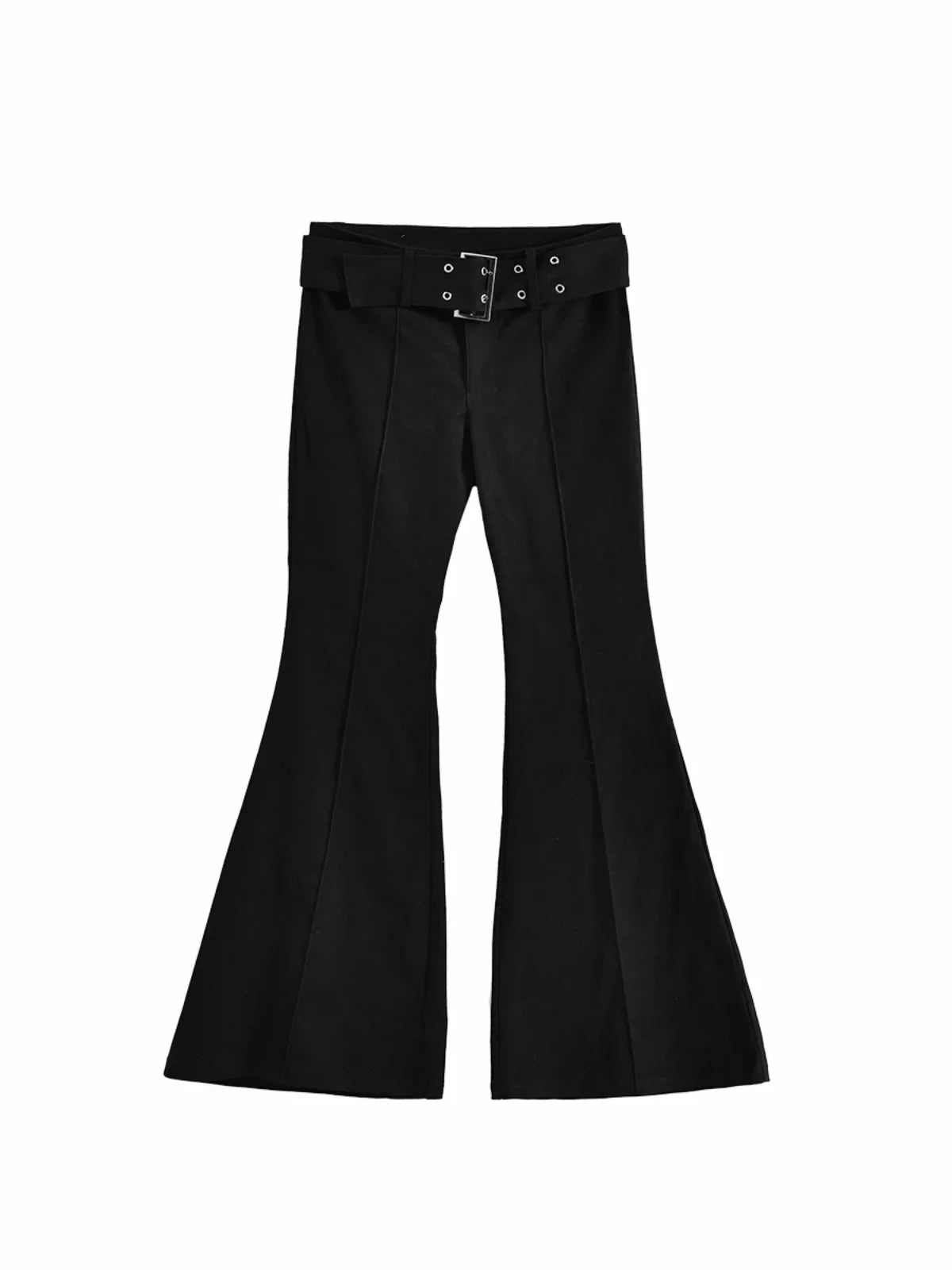 Hnewly Women's Black Flare Pants Y2k Retro Emo 2000s Streetwear Fashion Trousers Harajuku Wide Yoga Pants 90s Aesthetic Clothes