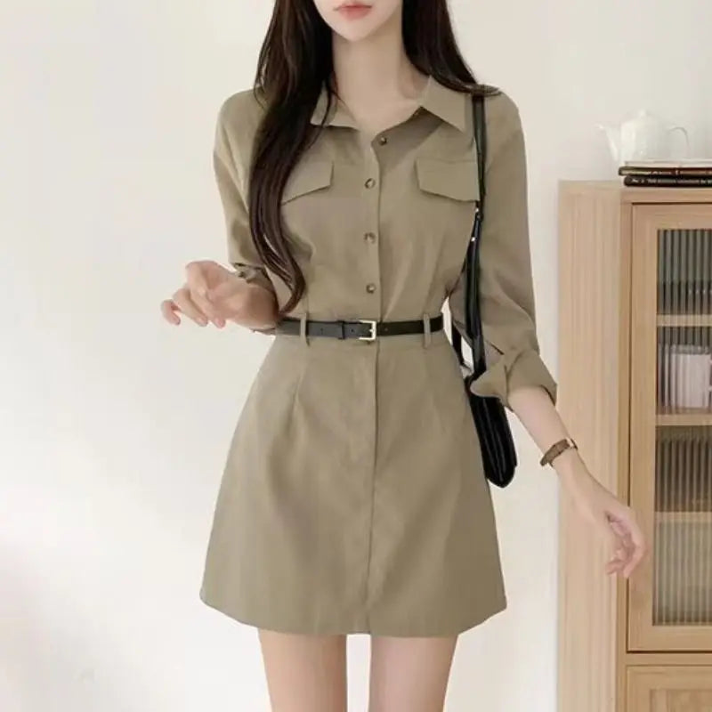 Hnewly Long Sleeve Shirt Dresses For Women Tshirts Woman Dress Xxl X Harajuku Hot Elegant Chic Outfits Sensual Sexy Offer Aesthetic Hot