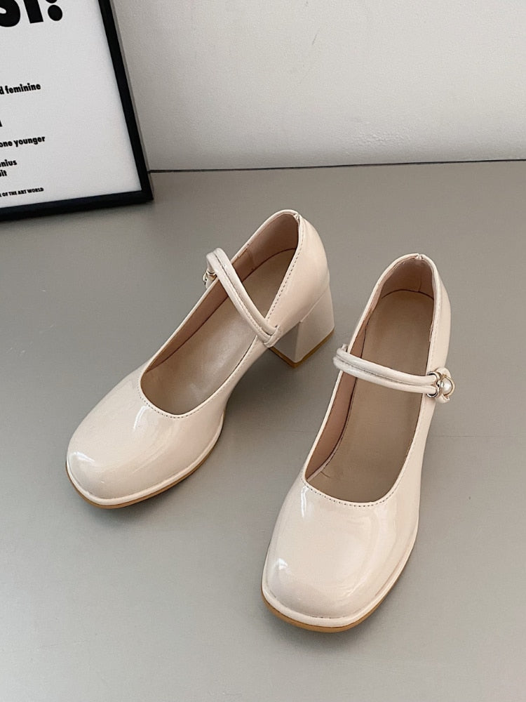 Hnewly French Elegant High Heels Shoes Office Lady Pure Color Korean Style Sandals Design Summer Chic Casual Non Slip Sandals