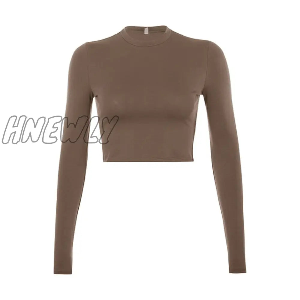 Casual Solid O - Neck Long Sleeve Crop Top Women Pullover Side Drawstring Sweatshirt Ruched White T