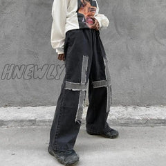 Cool Women Loose Vintage Female Pants Fashion Femme Harajuku Baggy Jeans Casual Funny Gothic Summer