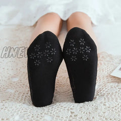 Hnewly 1/5Pairs Ballet Lace Flower Sock Slippers Women Summer Silicone Non-Slip Ankle Sox Invisible