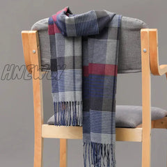 Hnewly 185*35Cm Outdoor Plaid Winter Scarf Women Men Unisex Shalw Warm Wrap Muffler Fashion