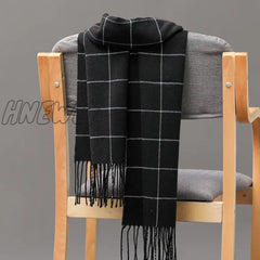 Hnewly 185*35Cm Outdoor Plaid Winter Scarf Women Men Unisex Shalw Warm Wrap Muffler Fashion