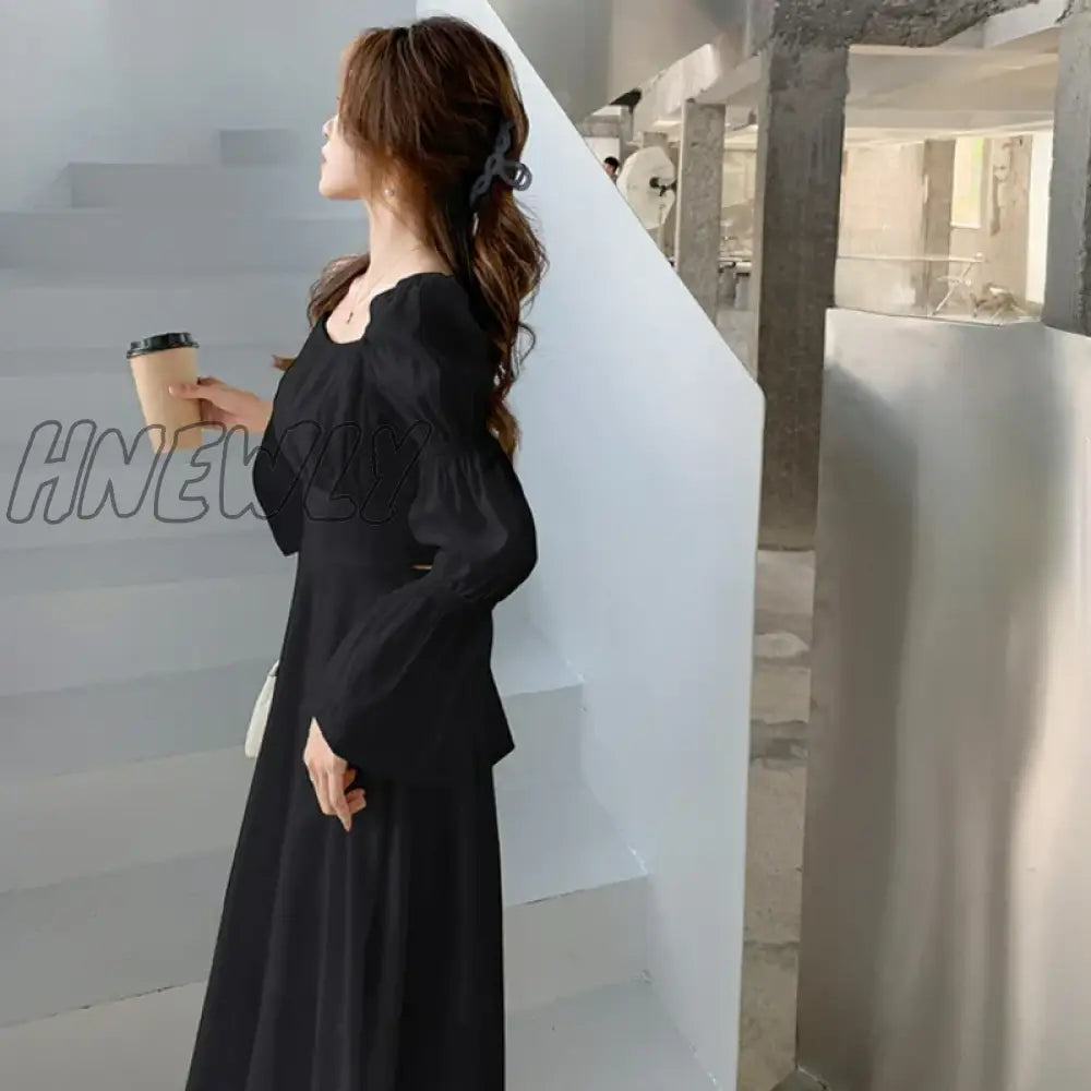 Hnewly Backless Sexy Vintage Fairy Dress Women Sweet Elegant Princess Evening Party Dresses Female