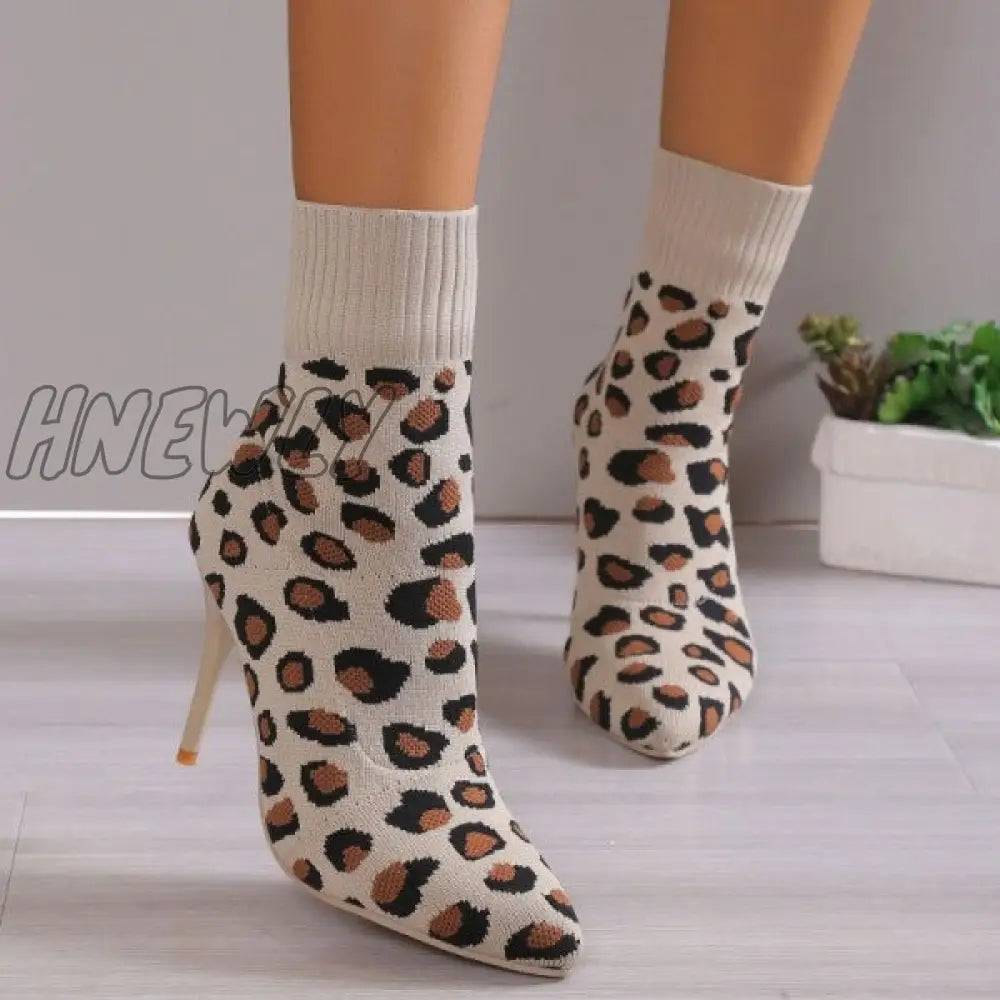 Hnewly - Black Casual Patchwork Pointed Comfortable Out Door Shoes (Heel Height 3.54In) Shoes Boots