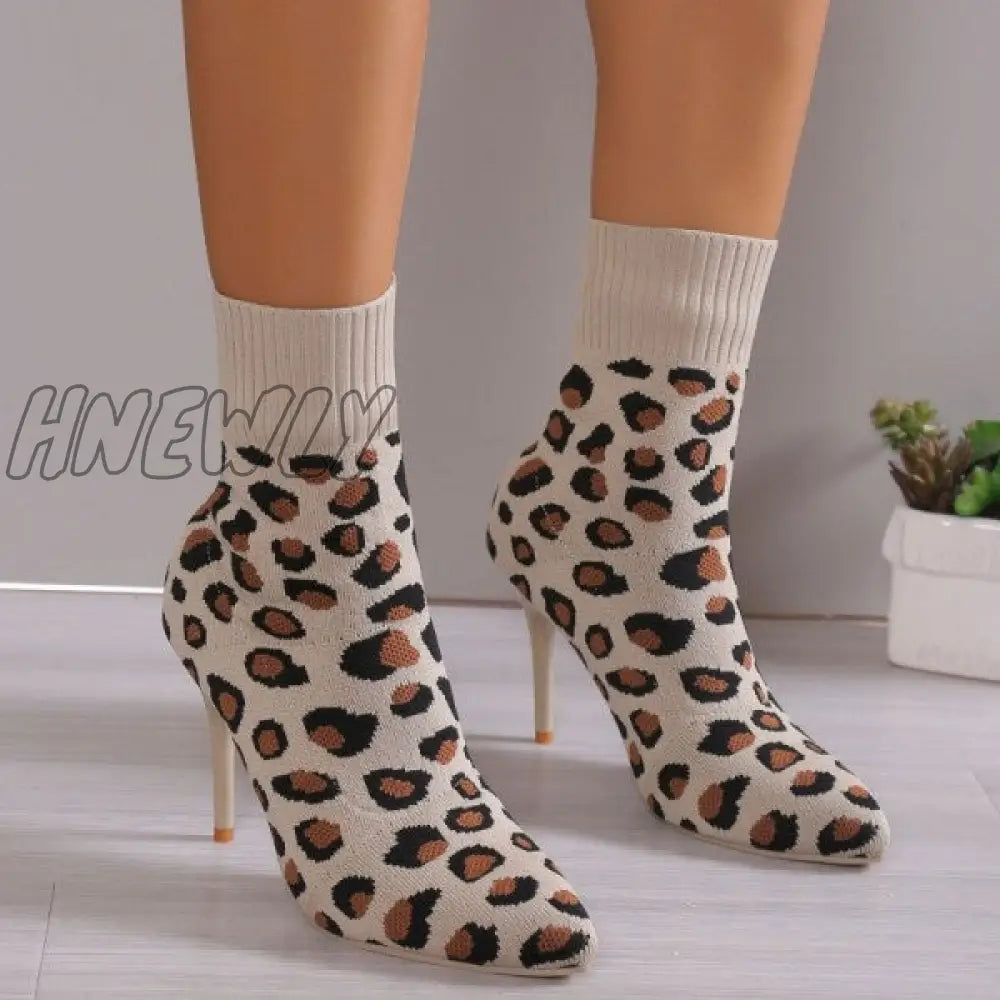 Hnewly - Black Casual Patchwork Pointed Comfortable Out Door Shoes (Heel Height 3.54In) Shoes Boots