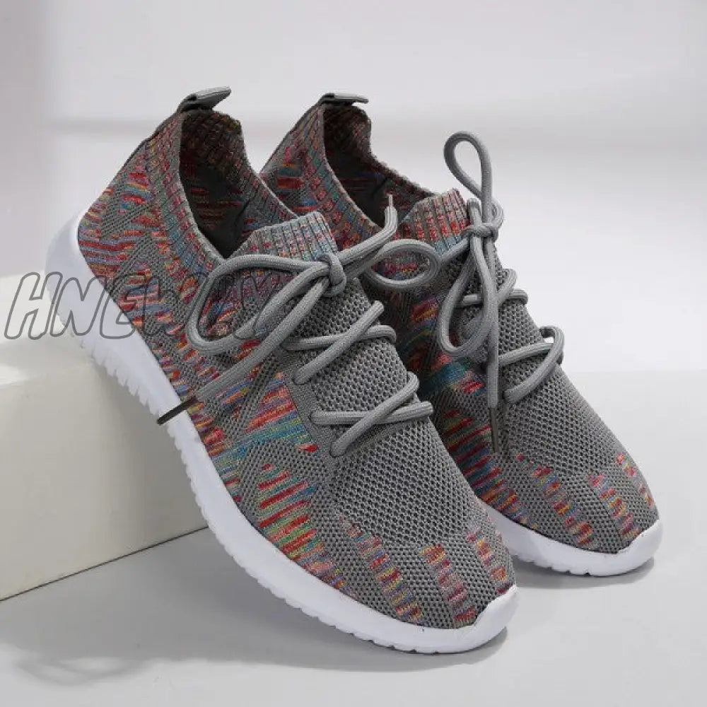 Hnewly - Black Casual Sportswear Daily Patchwork Frenulum Round Comfortable Out Door Shoes Shoes