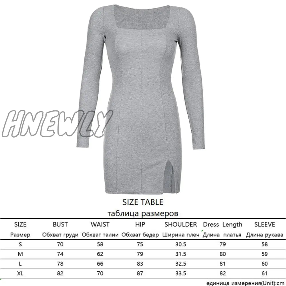 Hnewly Black Knitted Ribbed Midi Dresses For Women V Neck Elegant Korean Clothes Long Sleeve