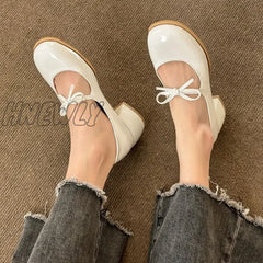 Hnewly Block Heels For Women Pumps Slip On Comfortable High-Heeled Shoes Mary Jane Sandals Ladies