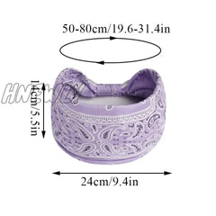 Hnewly Boho Knot Turbans Yoga Elastic Head Wrap Women Headband Wide Hairbands Headwear Floral