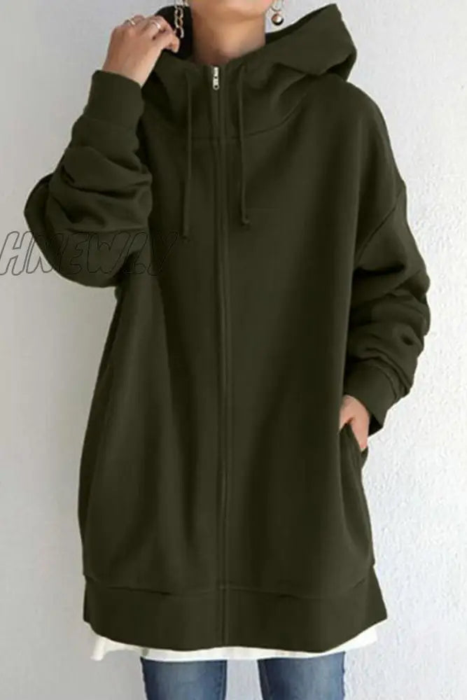 Hnewly - Casual Solid Color Turtleneck Tops(12 Colors) Army Green / S Tops/Sweats & Hoodies