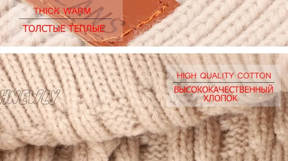 Hnewly Children’s Autumn And Winter Knitted Cotton Hats Warm Comfortable Ski Hat Solid Color