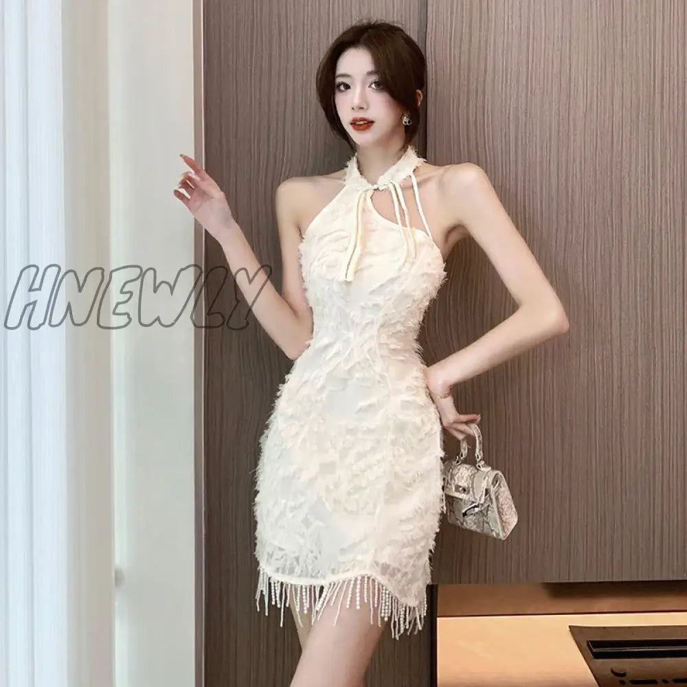 Hnewly Chinese Traditional Female Qipao Sexy Slim Split Cheongsam Dress Vintage Classic Mandarin