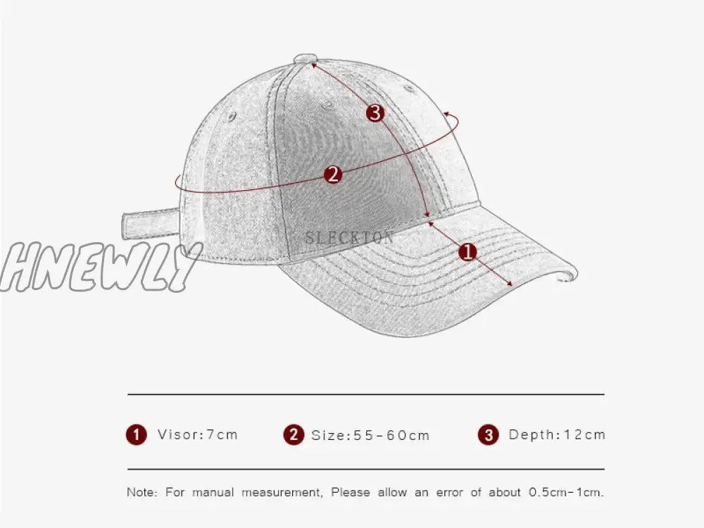 Hnewly Cotton Baseball Cap For Men And Women Fashion Embroidery Hat Soft Top Caps Casual Retro