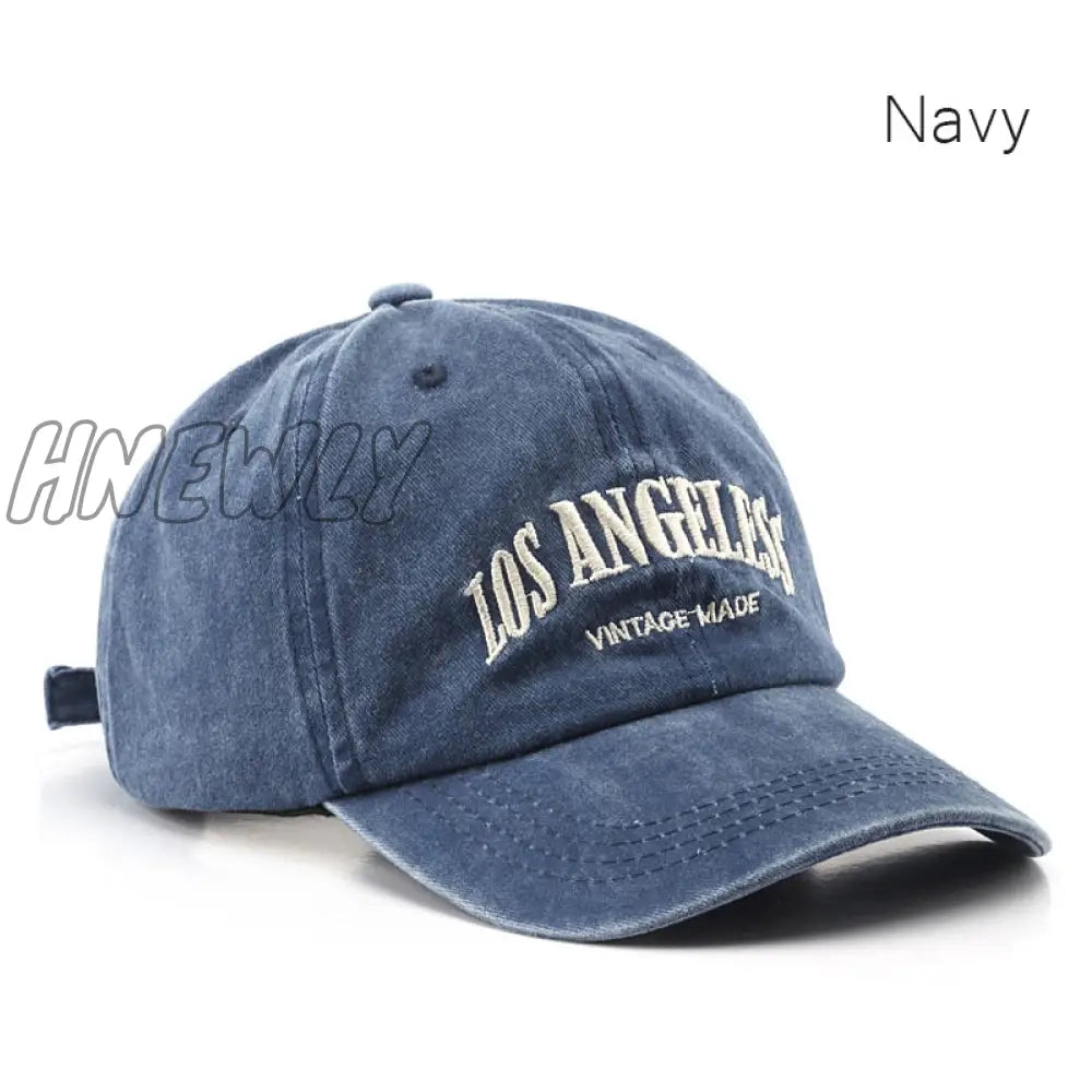 Hnewly Cotton Baseball Cap For Men And Women Fashion Embroidery Hat Soft Top Caps Casual Retro