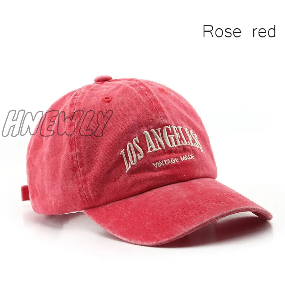 Hnewly Cotton Baseball Cap For Men And Women Fashion Embroidery Hat Soft Top Caps Casual Retro