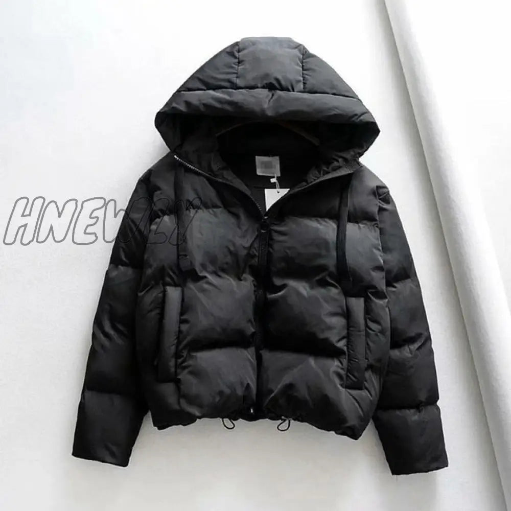 Hnewly Cotton Padded Jacket Winter Hooded Parkas Woman Warm Down Large Size Coat Thicken Women