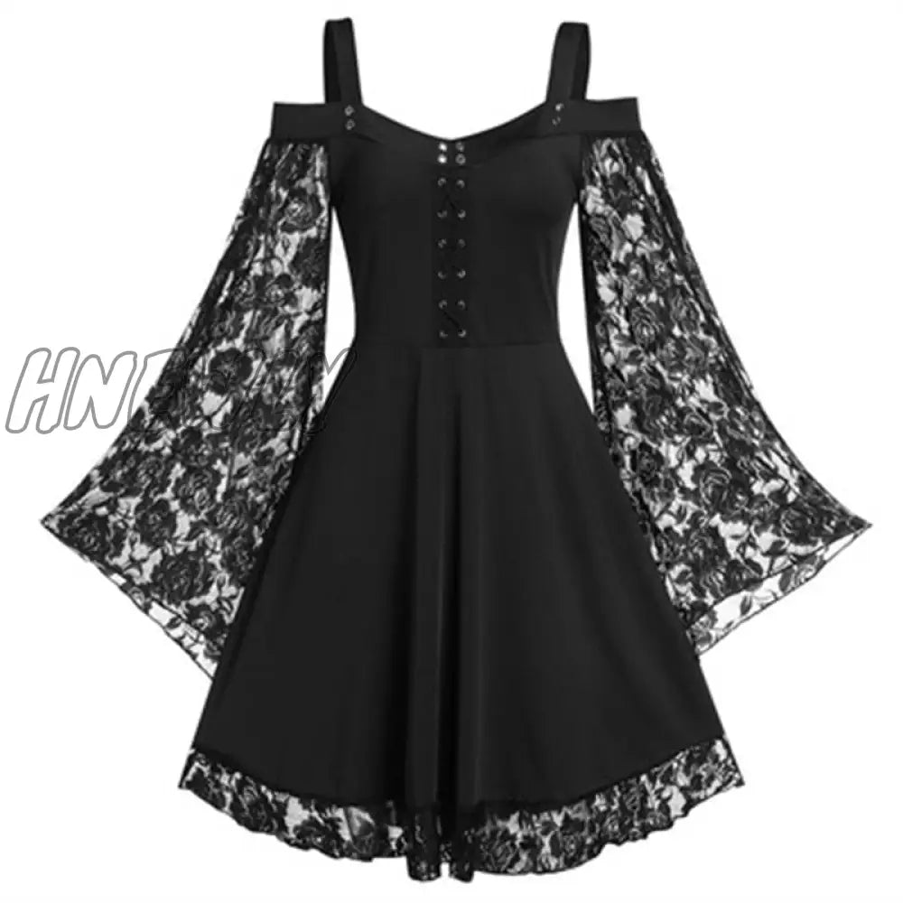 Hnewly Fairy Grunge Square Neck Lace Trim Sexy Kawaii Slim White Dress Women New Bandage Fall