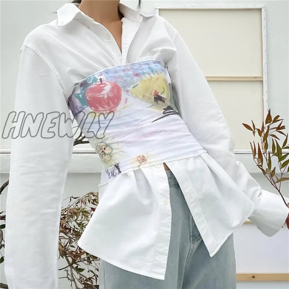 Hnewly Fairycore Off Shoulder Crop Tops Summer Graphic T Shirts Ruffles Strapless Tshirt 2000S