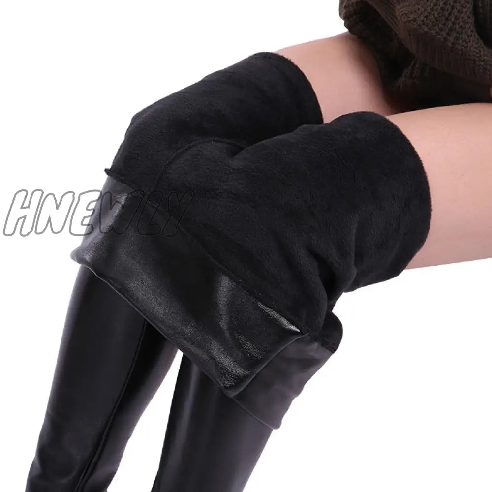 Hnewly Leather Black Pants Leggings High Waist Women Sexy Elastic Skinny Push Up Stretch Jeggings