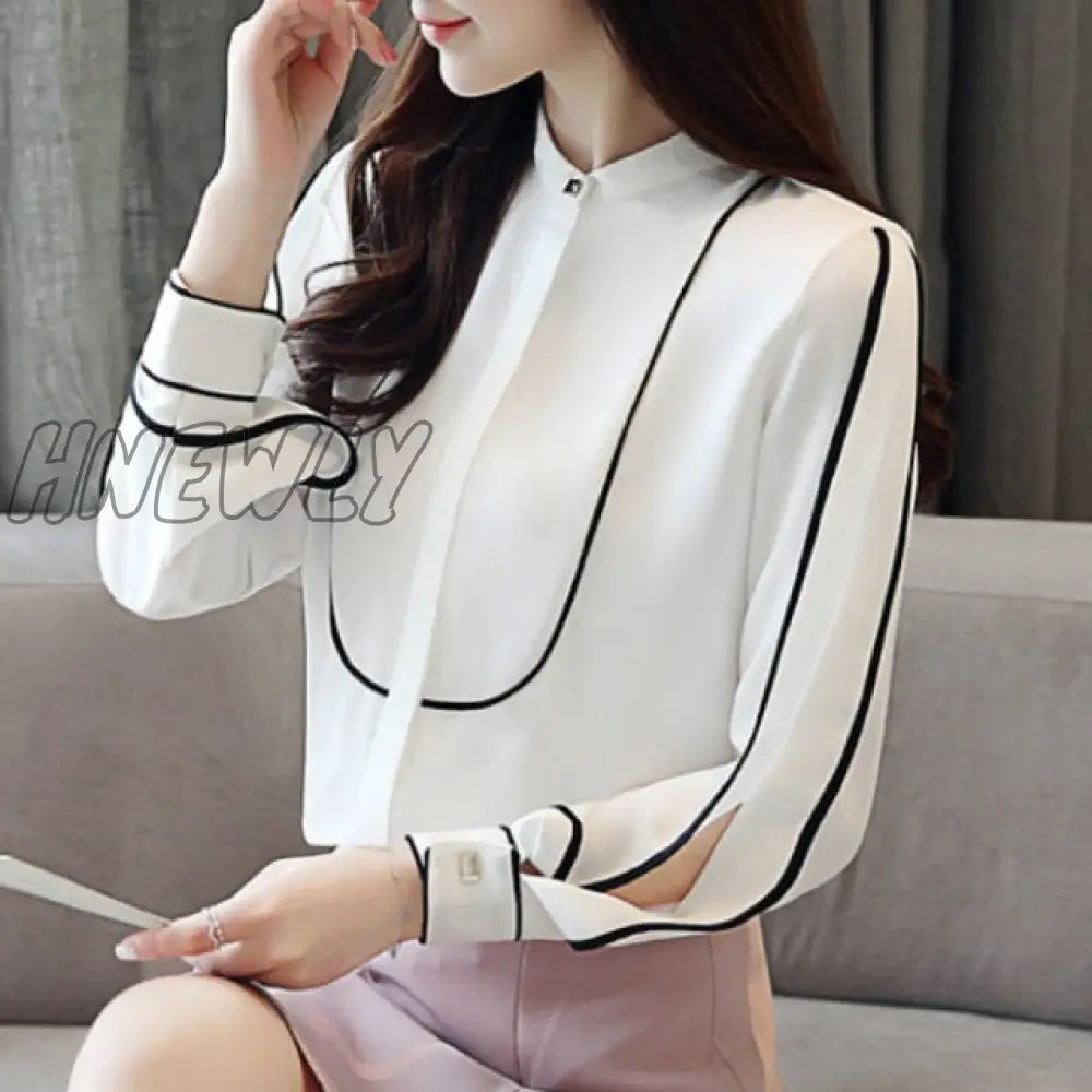 Hnewly Long Sleeve Ol Office Summer Women’s Shirt Blouse For Women Blusas Womens Tops And Blouses