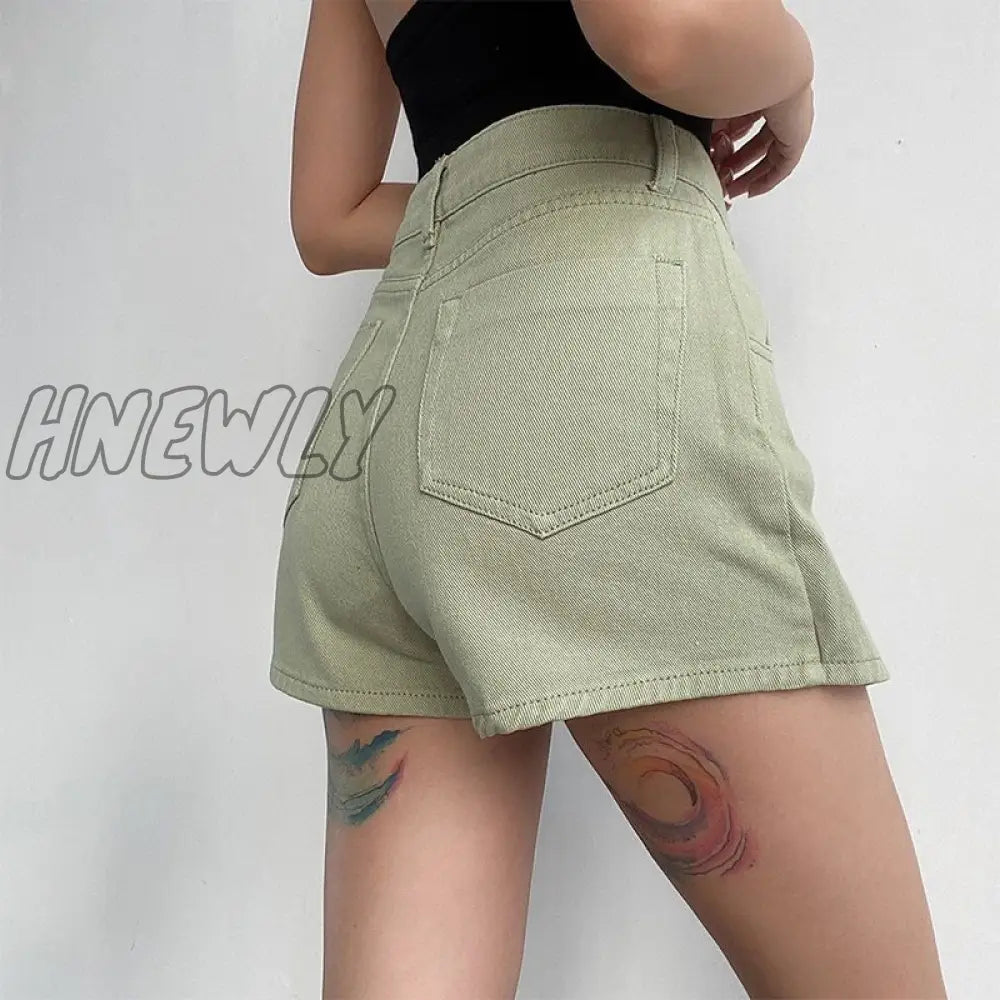 Hnewly Mini Denim Skirts Women Slim Chic Vintage New Summer Asymmetrical Hotsweet Streetwear Design