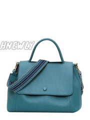 Hnewly - Minimalist Flap Satchel Bag Women Satchels Blue Women-Satchels