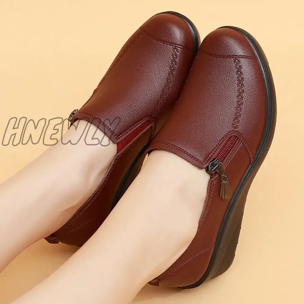 Hnewly New Spring Autumn Fashion Women’s Wedge Casual Single Shoes: Increase Wear Comfortable