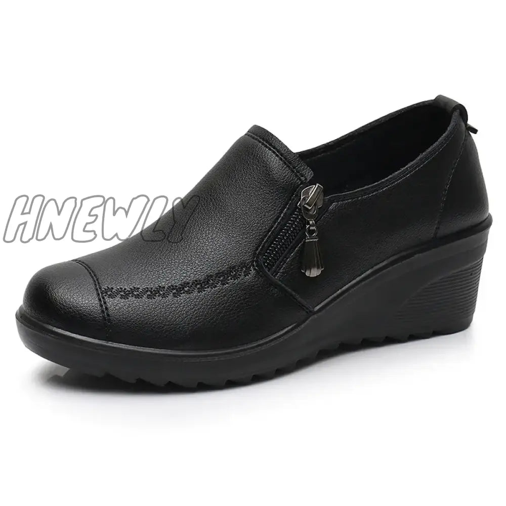 Hnewly New Spring Autumn Fashion Women’s Wedge Casual Single Shoes: Increase Wear Comfortable