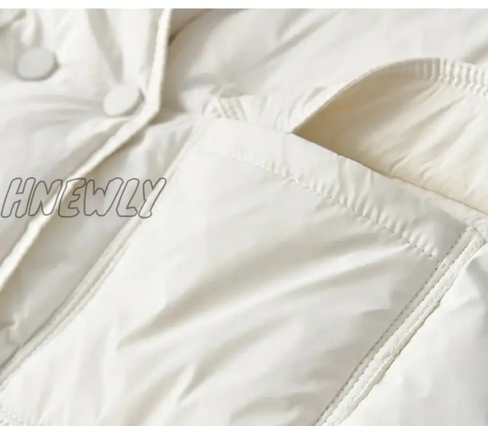 Hnewly New White Duck Down Vest Coat Sleeveless Light Women Bodywarm Windproof Lightweight Warm