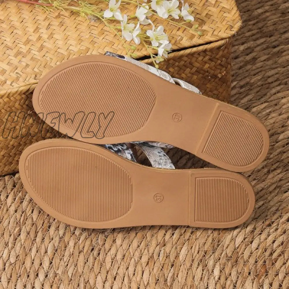 Hnewly - Pink Casual Patchwork Round Comfortable Shoes Shoes Slippers