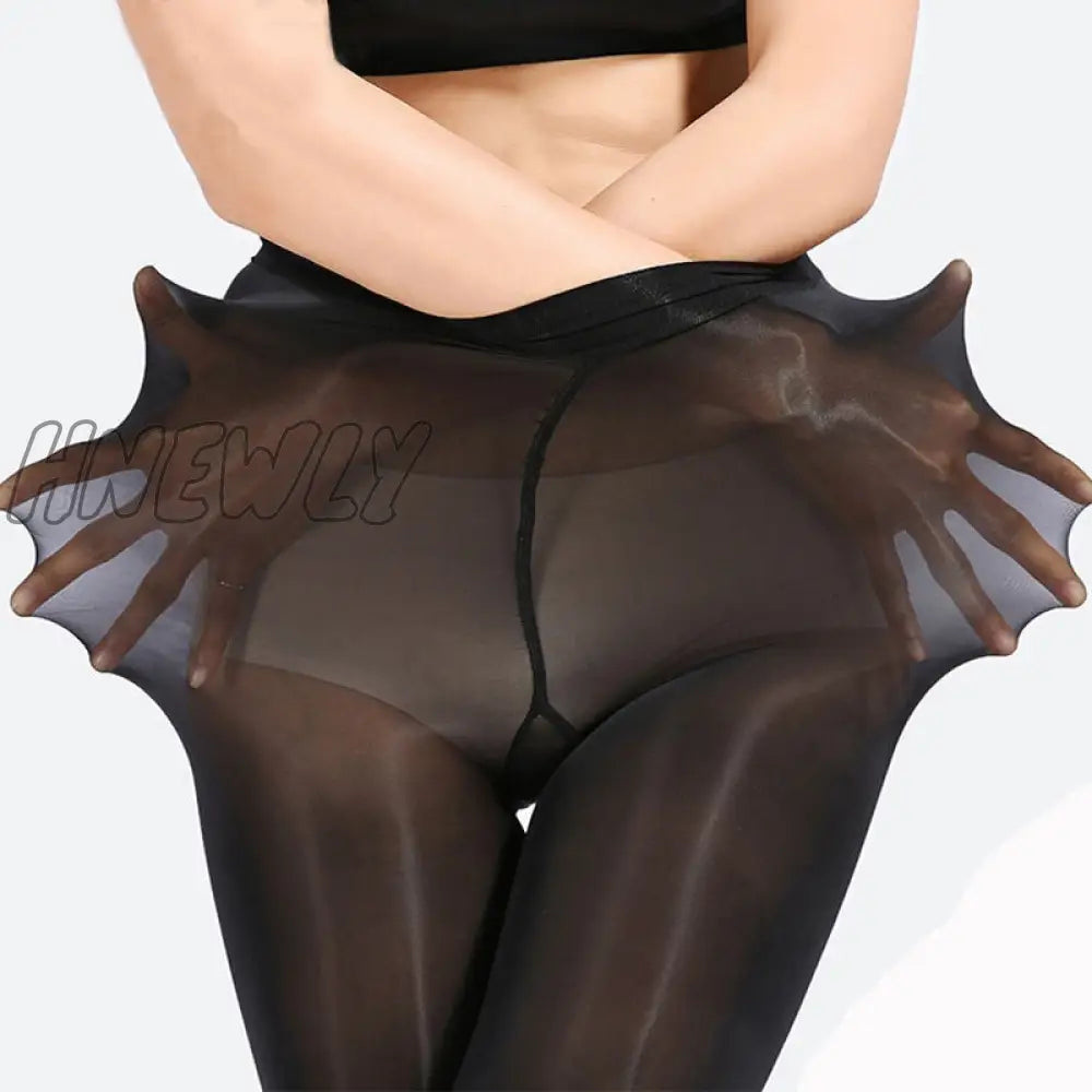 Hnewly Plus Size Super Elastic Tights Women Stockings Body Shaper Pantyhose 30D Stocking Tight Sexy