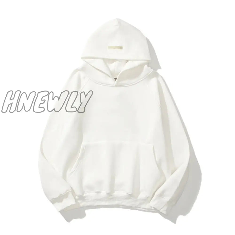 Hnewly Reflective Letter Print Hooded Sweatshirt Women Hoodies Men’s Embroidered Hoodie High