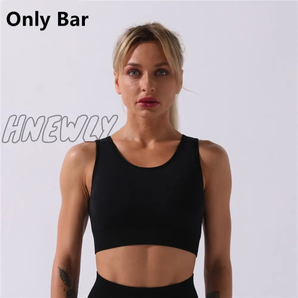 Hnewly Seamless Yoga Set Women Two 2 Piece Long Sleeve Crop Top T - Shirt Leggings Tracksuit Outfit