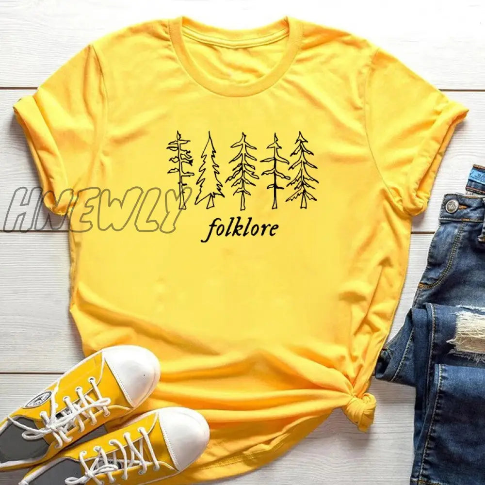 Hnewly Shirt Taylor Music Swift Albums T-Shirt Folklore Inspired Graphic Tee Cute Aesthetic Gift