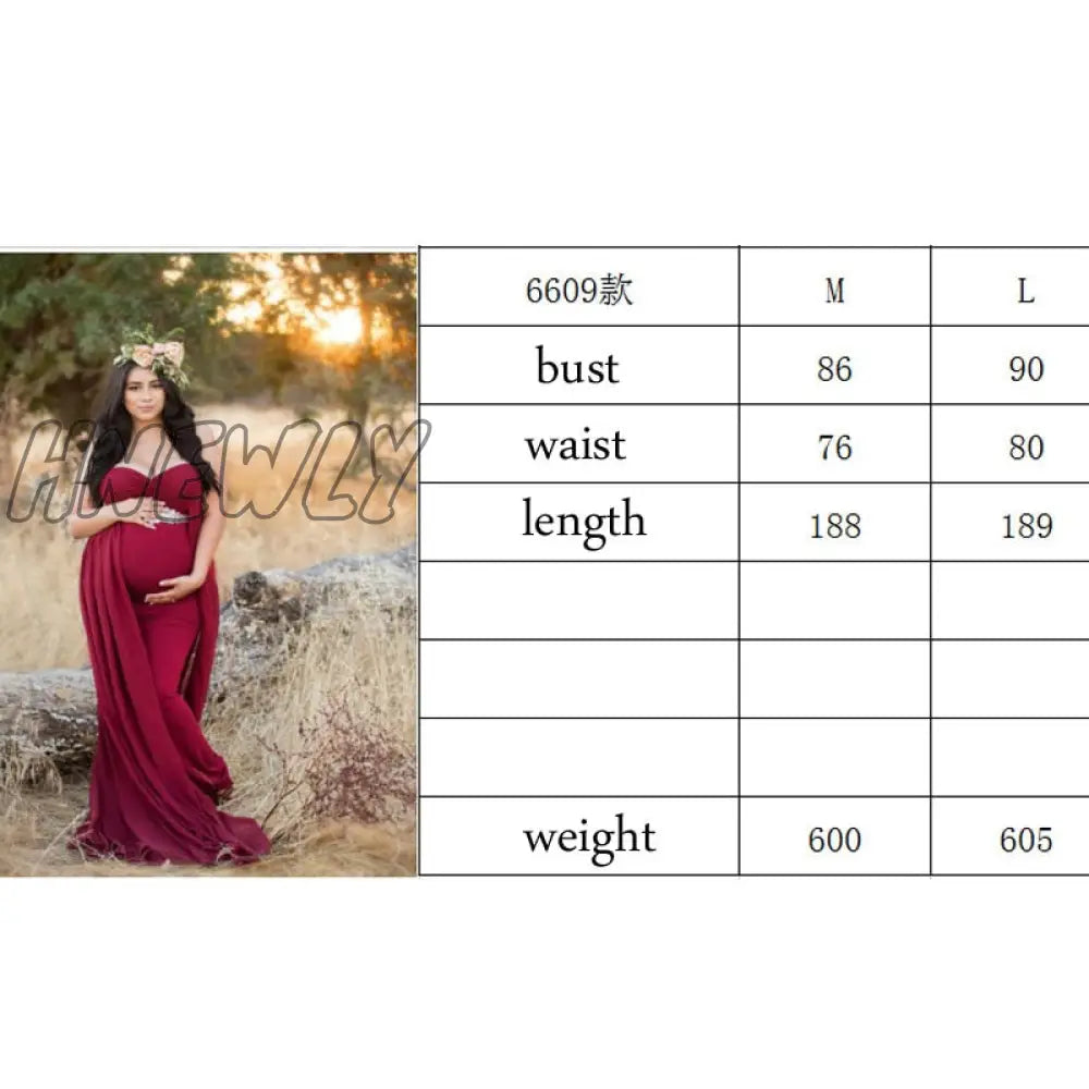 Hnewly Shoulderless Maternity Dresses Photography Long Dress With Cloak Fitted Pregnancy Chiffon