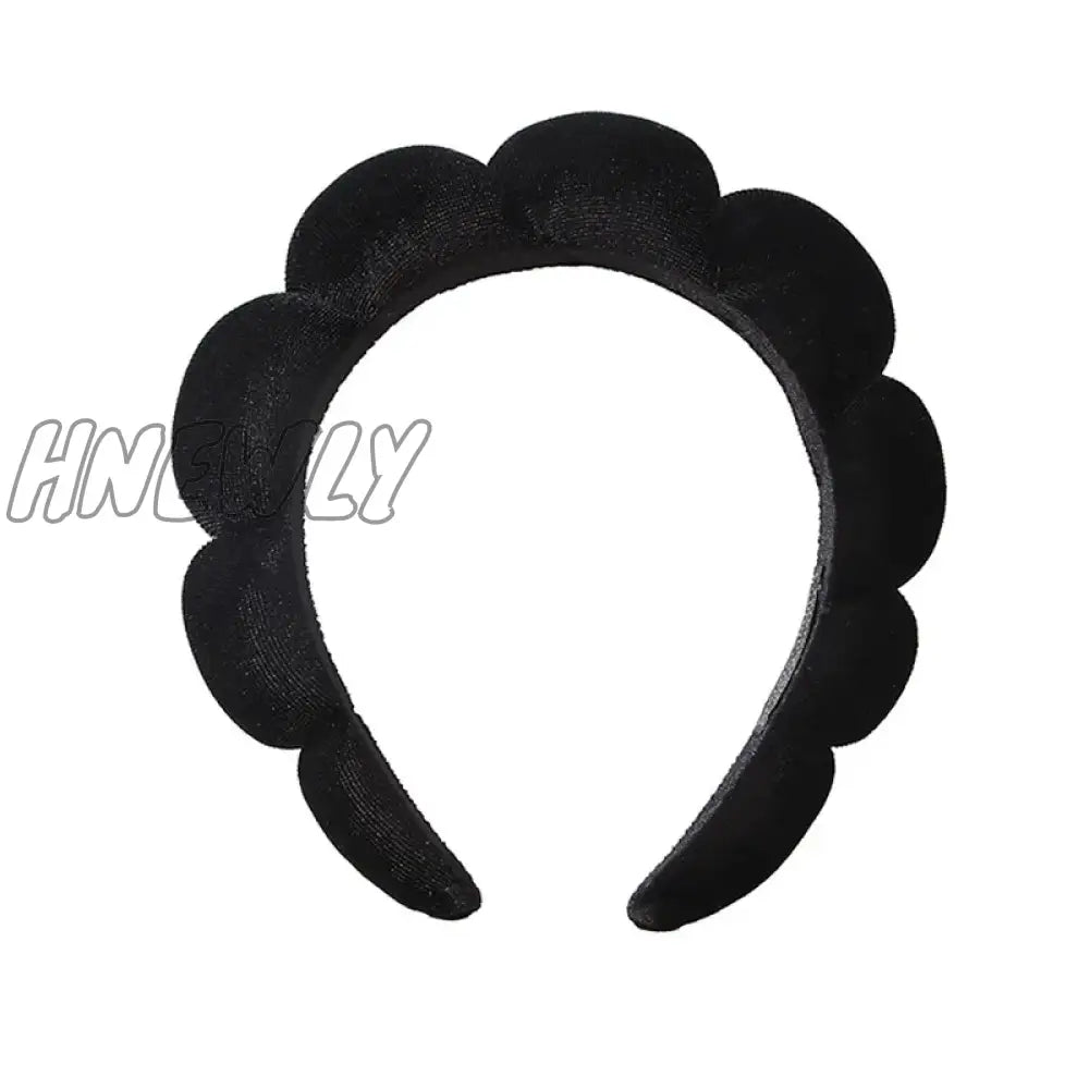 Hnewly Sponge Headbands For Women Girls Puffy Hair Band Makeup Bubble Terry Cloth Co Spa Retro