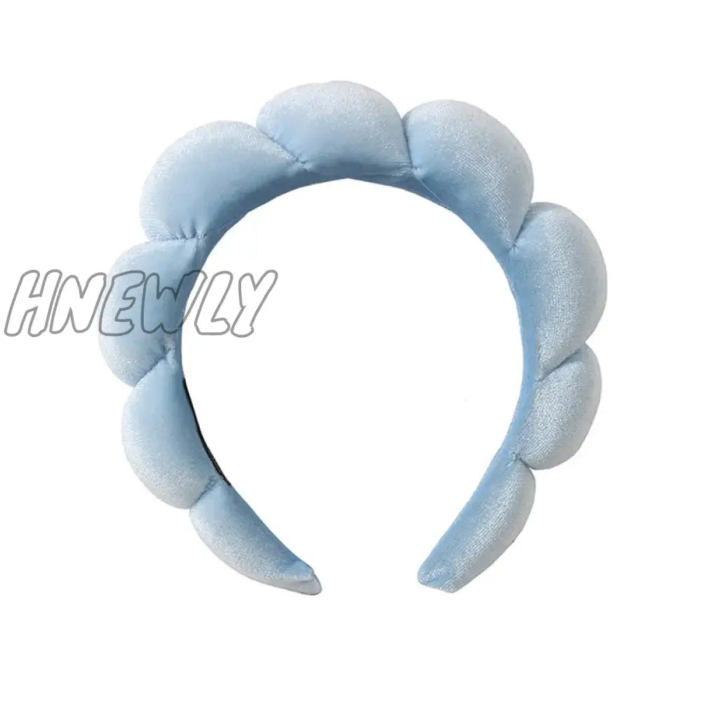 Hnewly Sponge Headbands For Women Girls Puffy Hair Band Makeup Bubble Terry Cloth Co Spa Retro