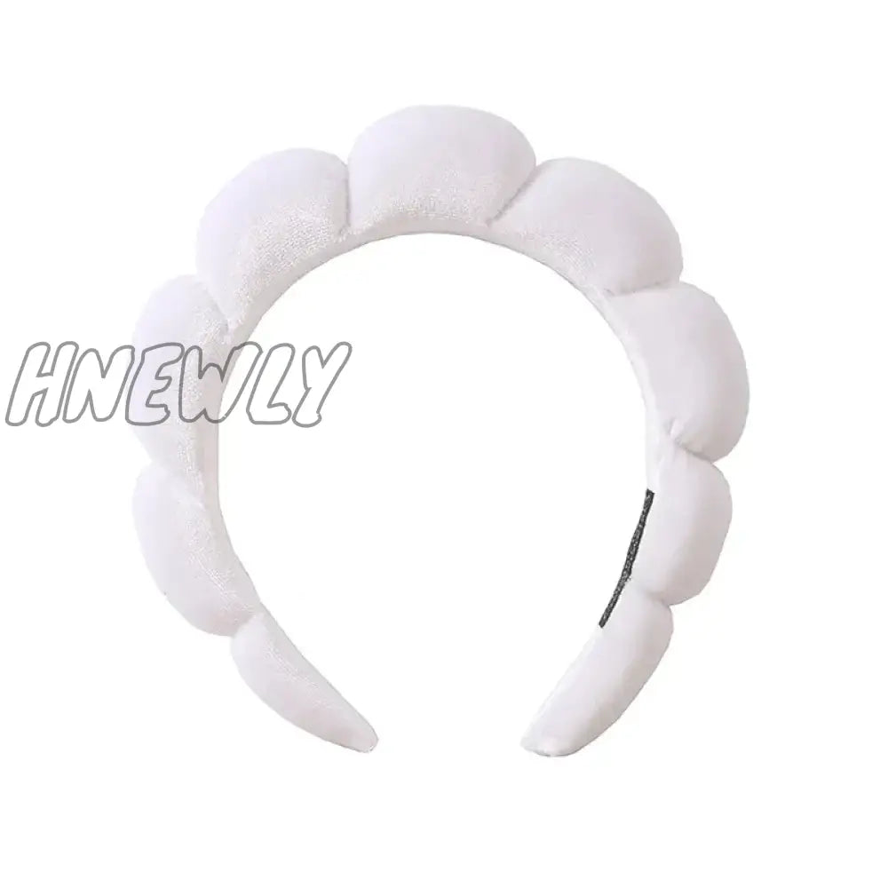 Hnewly Sponge Headbands For Women Girls Puffy Hair Band Makeup Bubble Terry Cloth Co Spa Retro